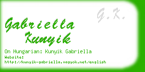 gabriella kunyik business card